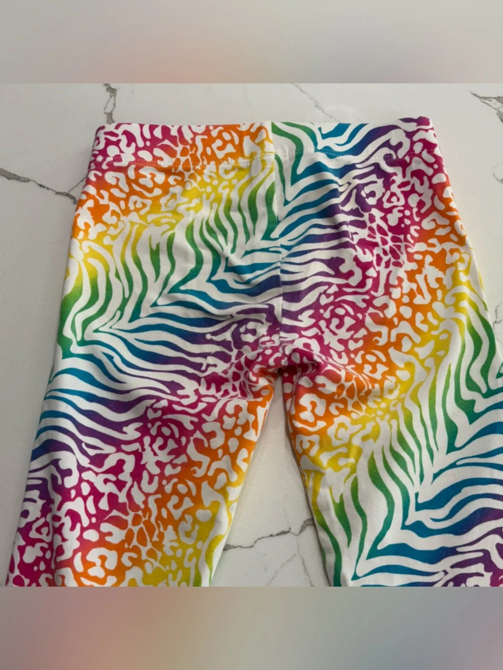 The Children’s Place Kids Rainbow Animal Print Stretch Leggings Girls Small 5/6